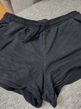 Carter's Black Cotton Drawstring Shorts